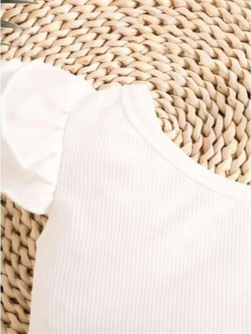 Children's Asymmetrical Neck Top & Shorts Set